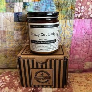 Malicious Women Candle Co. Crazy Cat Lady Candle *NEW*